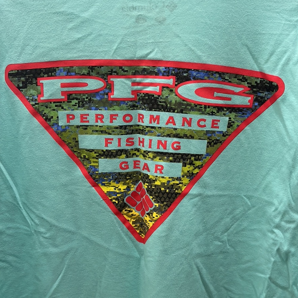 NWT Columbia PFG teal shirt